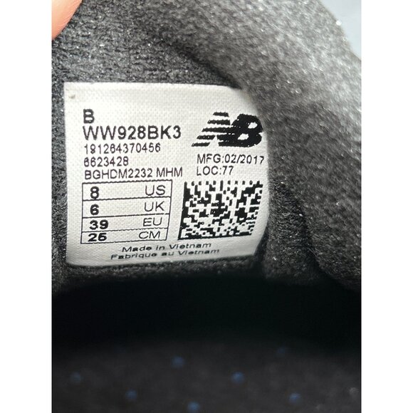 New Balance Womens Athletic Sneakers Black Size 8 - Picture 7 of 7